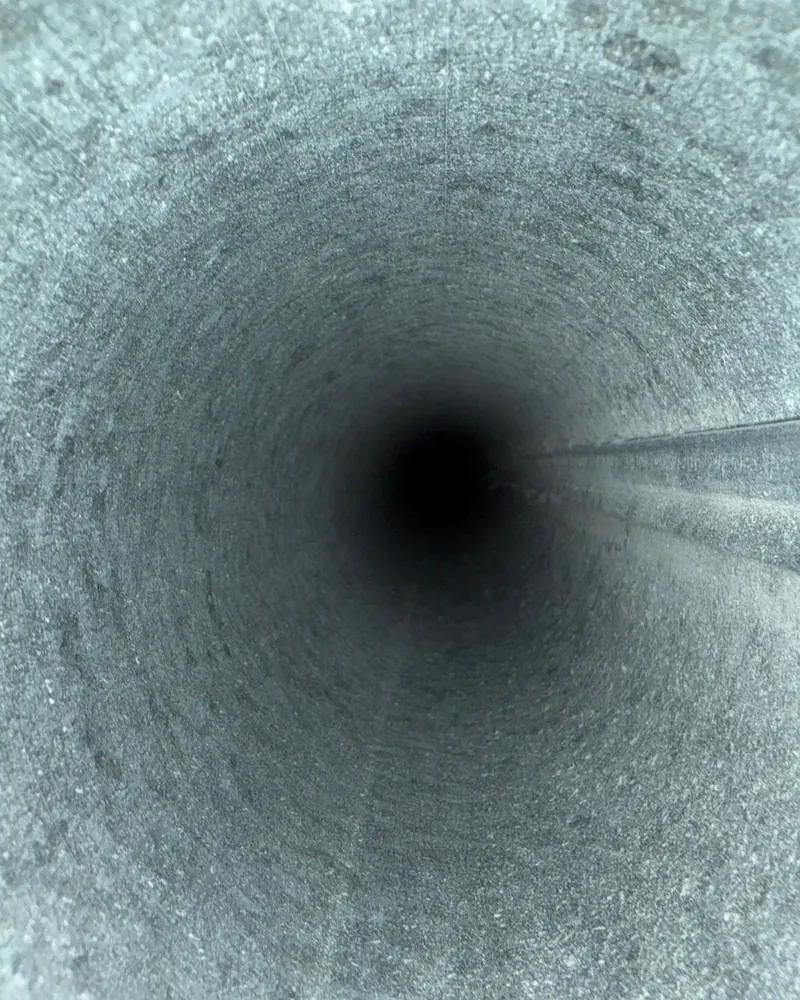 Same dryer vent after Horizon Aircare cleaning at a Hollywood, FL home.