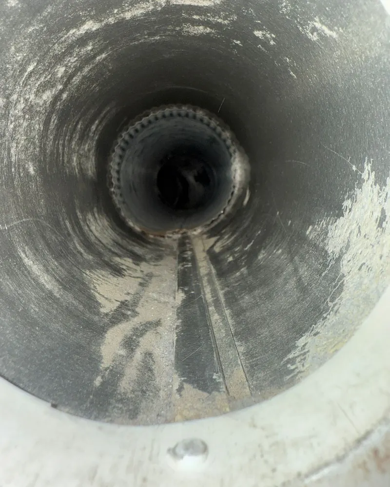Same dryer vent after Horizon Aircare cleaning at a Boca Raton, FL home.